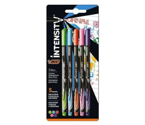Caneta BIC Esf Intensity Color 5UN Sort