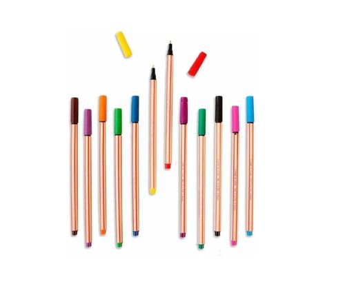 Caneta Microline 0.4mm Cores Diversas Compactor