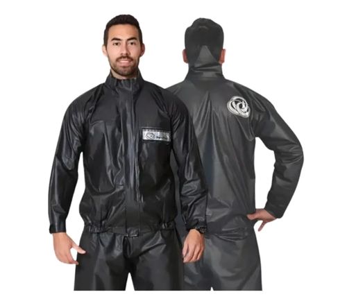 Conjunto Capa Chuva Moto Race Preta GG