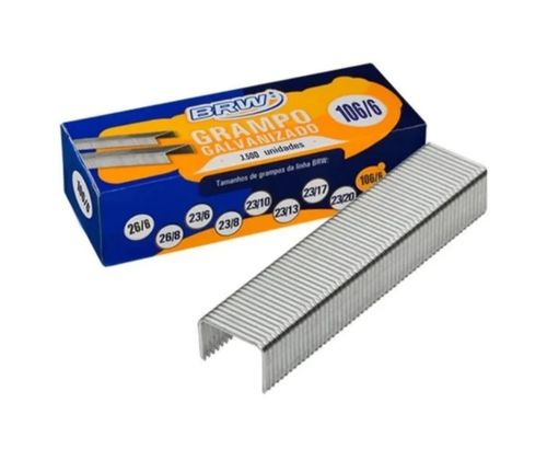 Grampo Galvanizado 106/6 3500 UN BRW