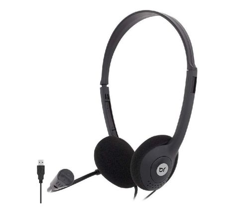 Headset Office Stereo USB com Adaptador USBC