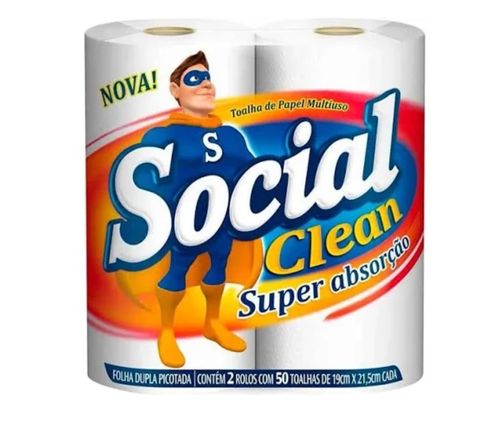 Papel Toalha Multiuso Social Clean