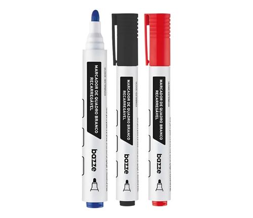 Pincel Marcador Quadro Branco Preto Rec Bazze