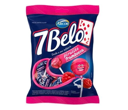 Pirulito Arcor 7belo 500gr Framboesa