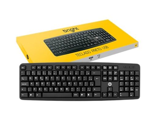 Teclado Multimídia Preto USB