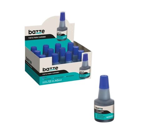 Tinta Carimbo Bazze Azul 40ML
