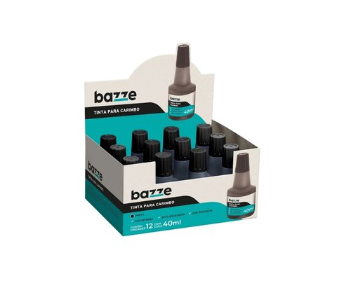 Tinta Carimbo Bazze Preto 40ML